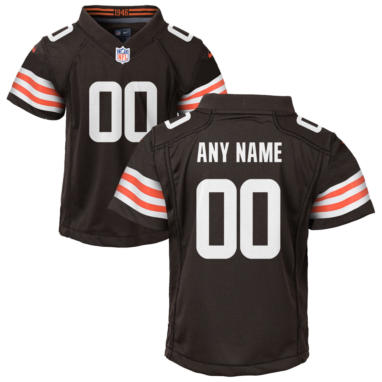 Nike Cleveland Browns Youth Custom Game Jersey - Brown