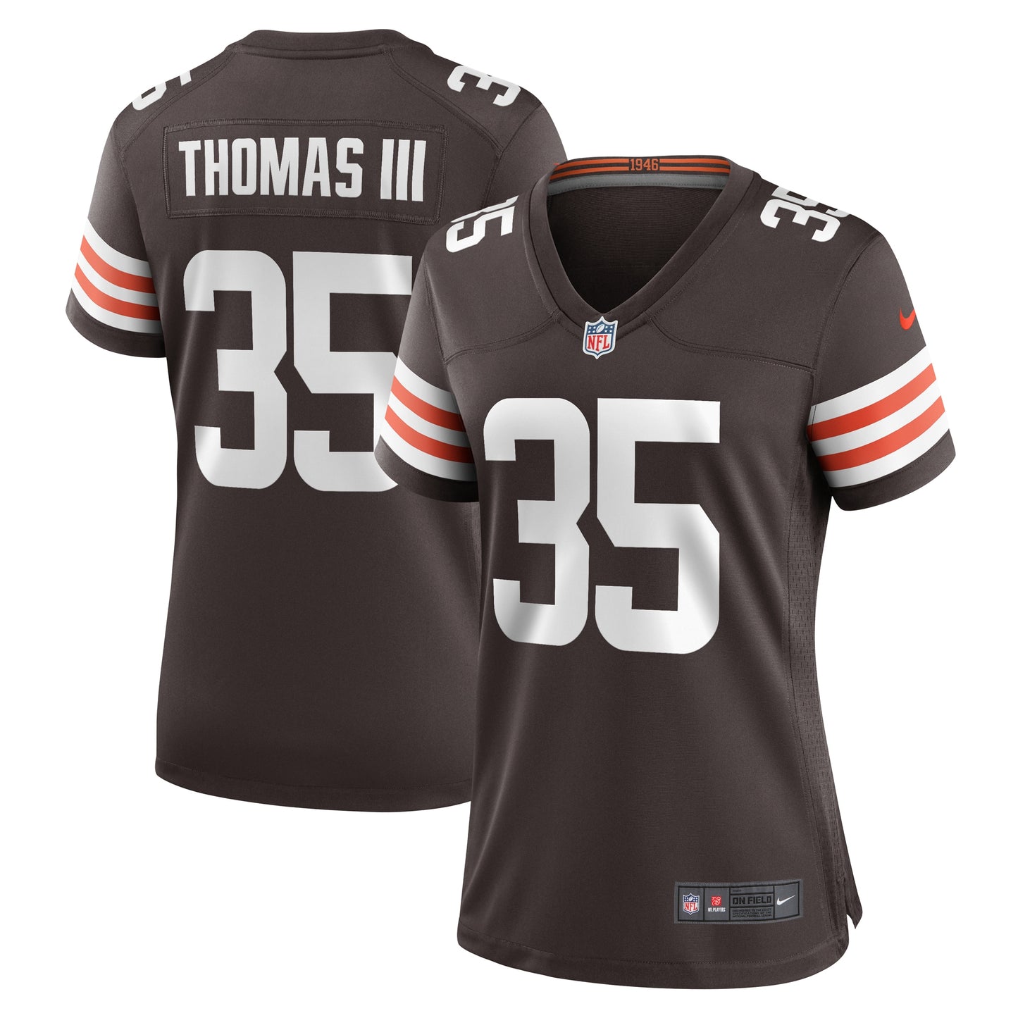 Charlie Thomas Cleveland Browns Nike Women's Team Game Jersey - Brown