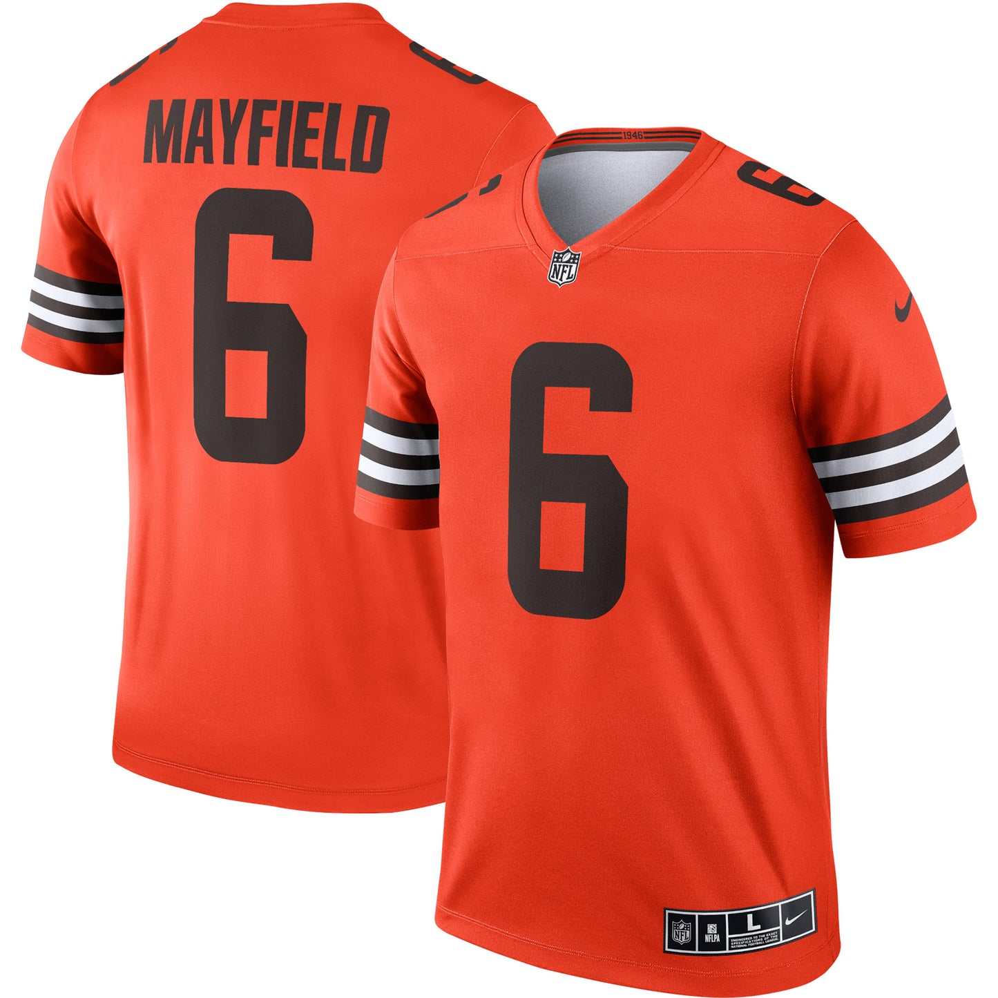 Baker Mayfield Cleveland Browns Nike Inverted Legend Jersey - Orange