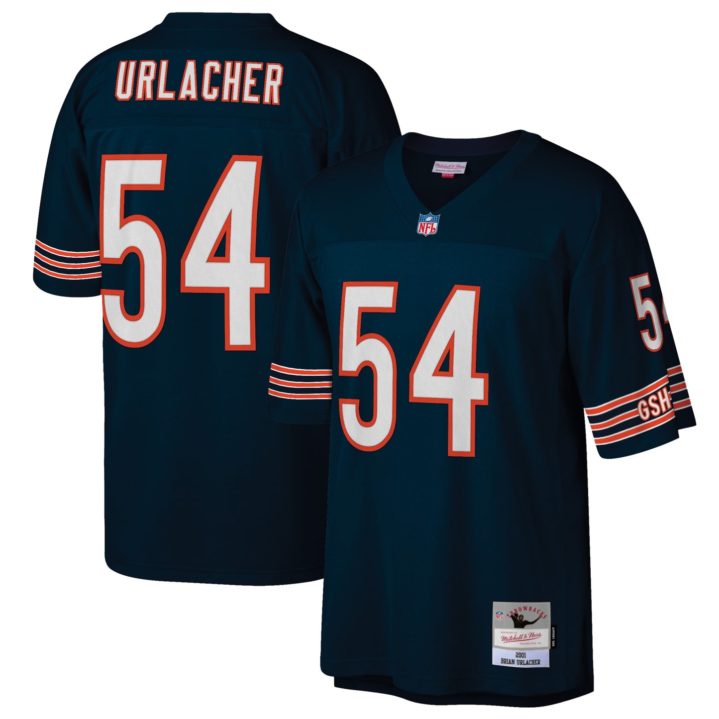 Brian Urlacher Chicago Bears Mitchell & Ness Retired Player Legacy Replica Jersey - Navy