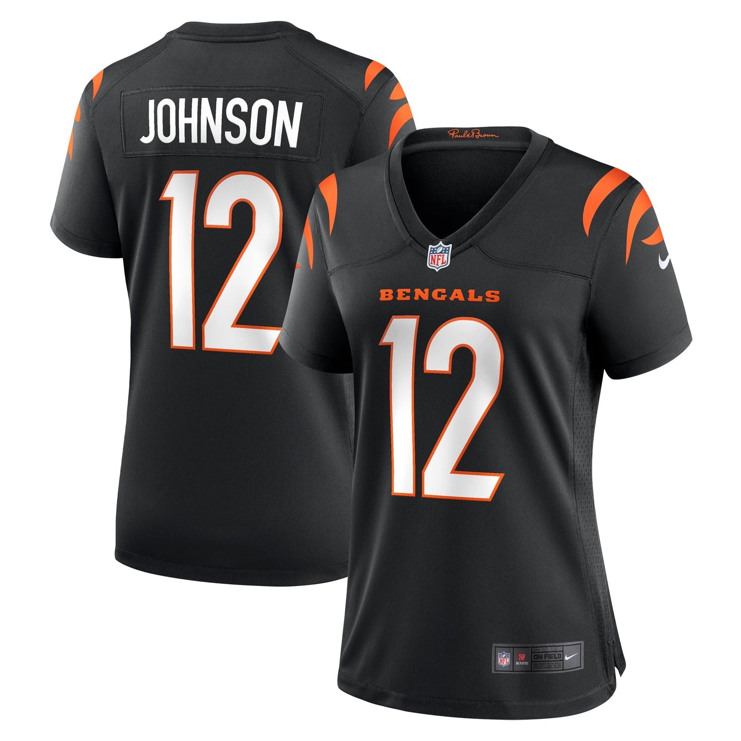 Women's Nike Tyron Johnson Black Cincinnati Bengals Home Game Player Jersey