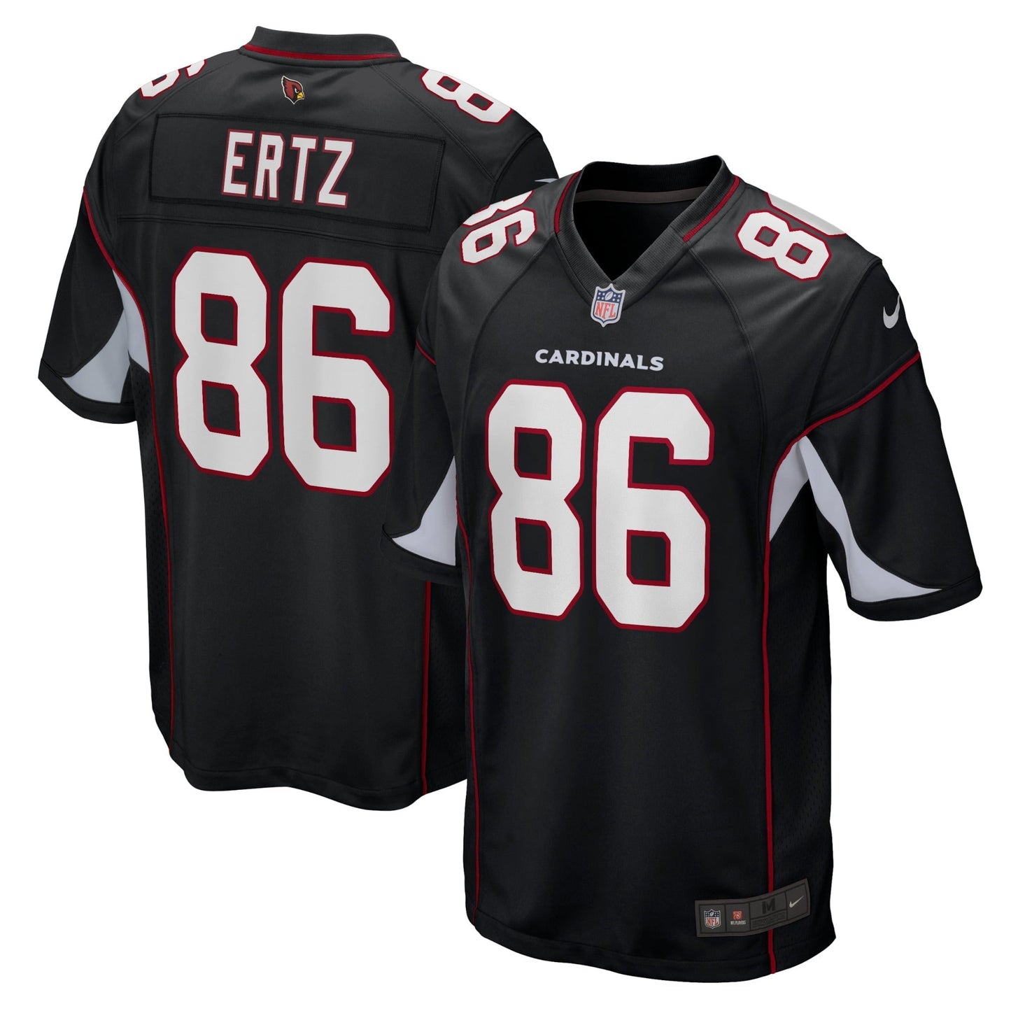 Men's Nike Zach Ertz Black Arizona Cardinals Alternate Player Game Jersey