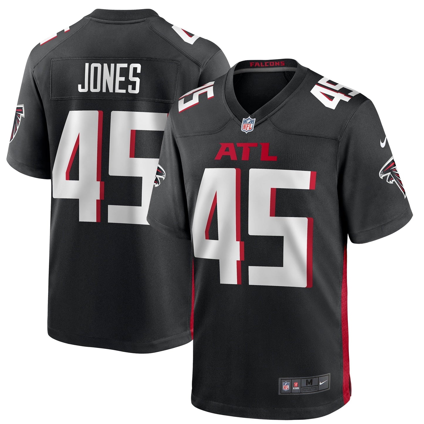 Men's Nike Deion Jones Black Atlanta Falcons Game Player Jersey