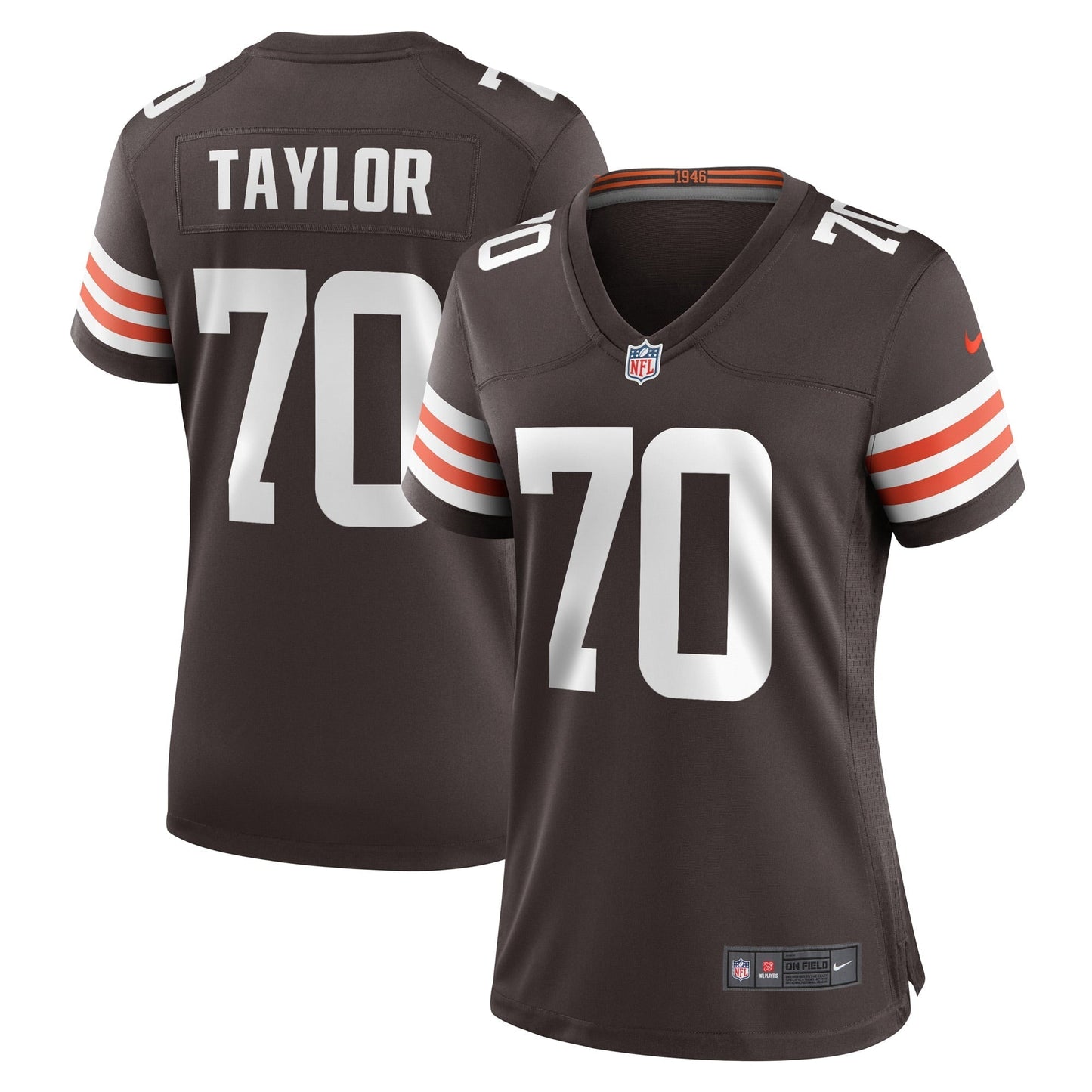 Women's Nike Alex Taylor Brown Cleveland Browns Team Game Player Jersey