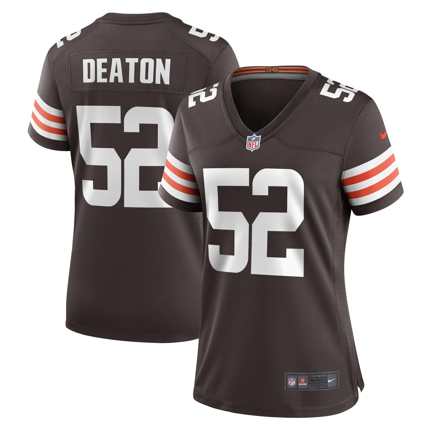 Women's Nike Dawson Deaton Brown Cleveland Browns Game Player Jersey