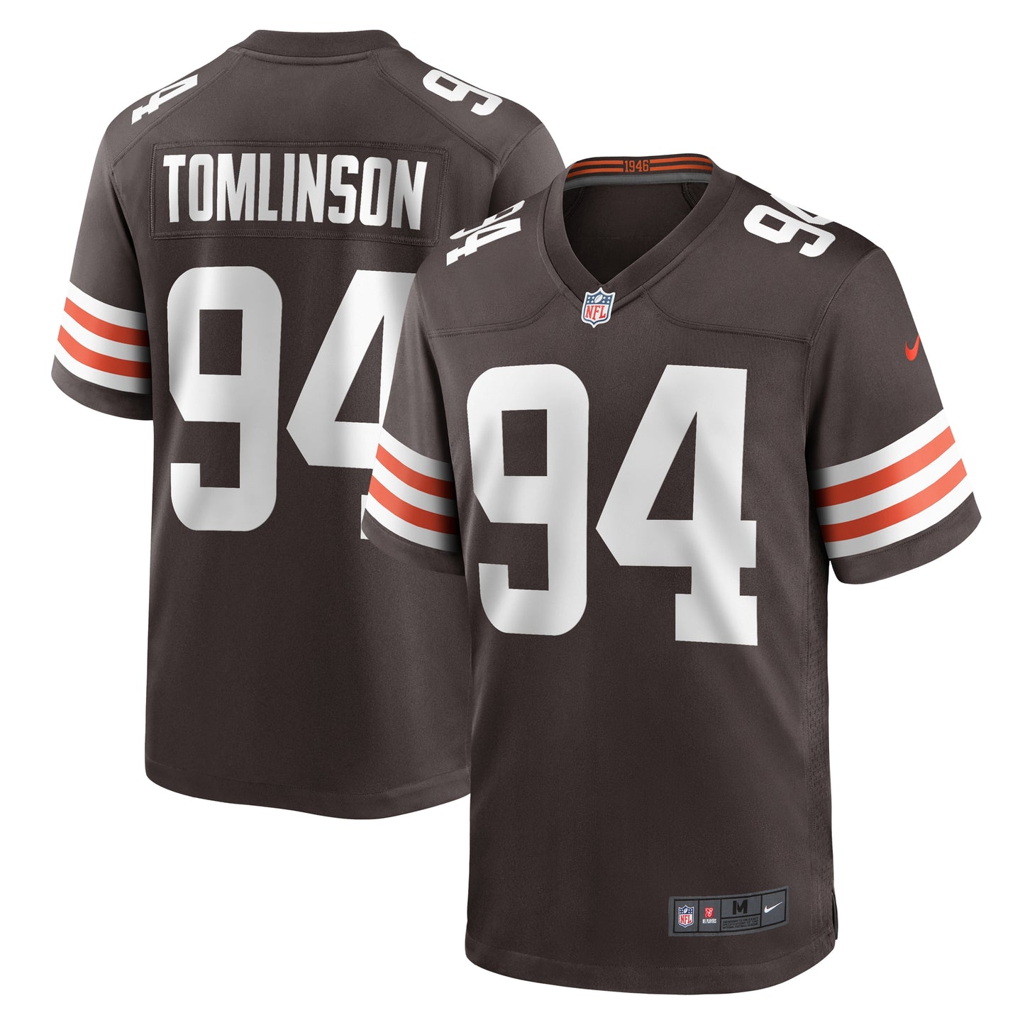 Dalvin Tomlinson Cleveland Browns Nike Game Player Jersey - Brown