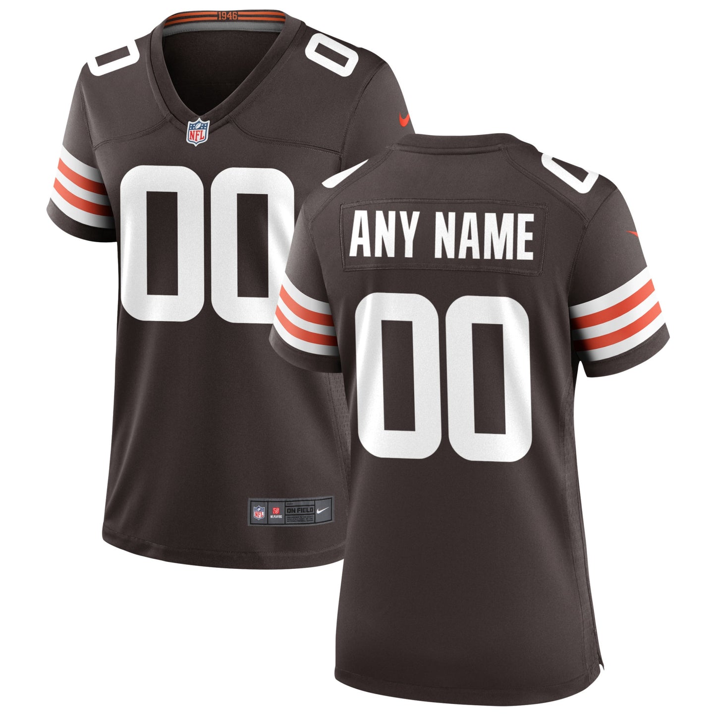 Nike Cleveland Browns Women's Custom Game Jersey - Brown