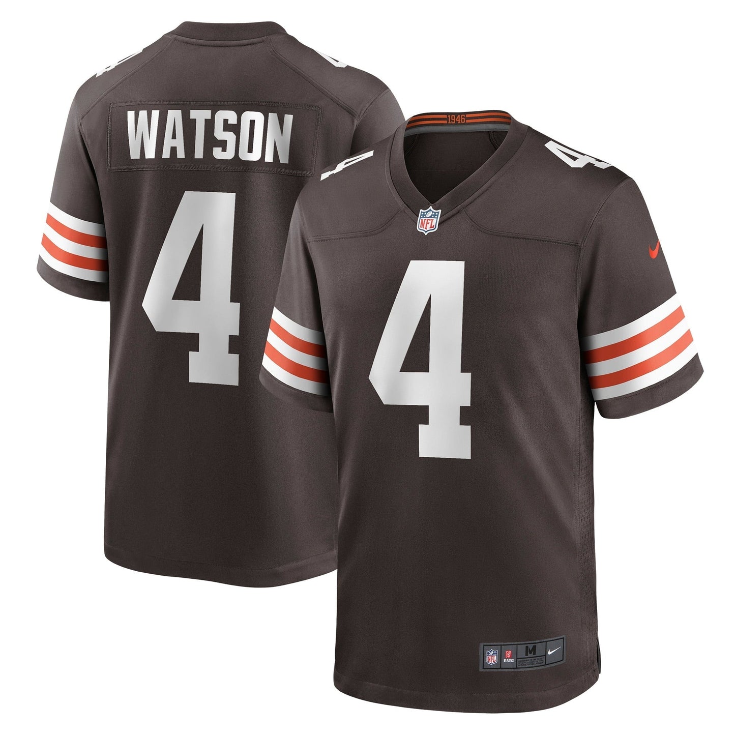 Men's Nike Deshaun Watson Brown Cleveland Browns Game Jersey