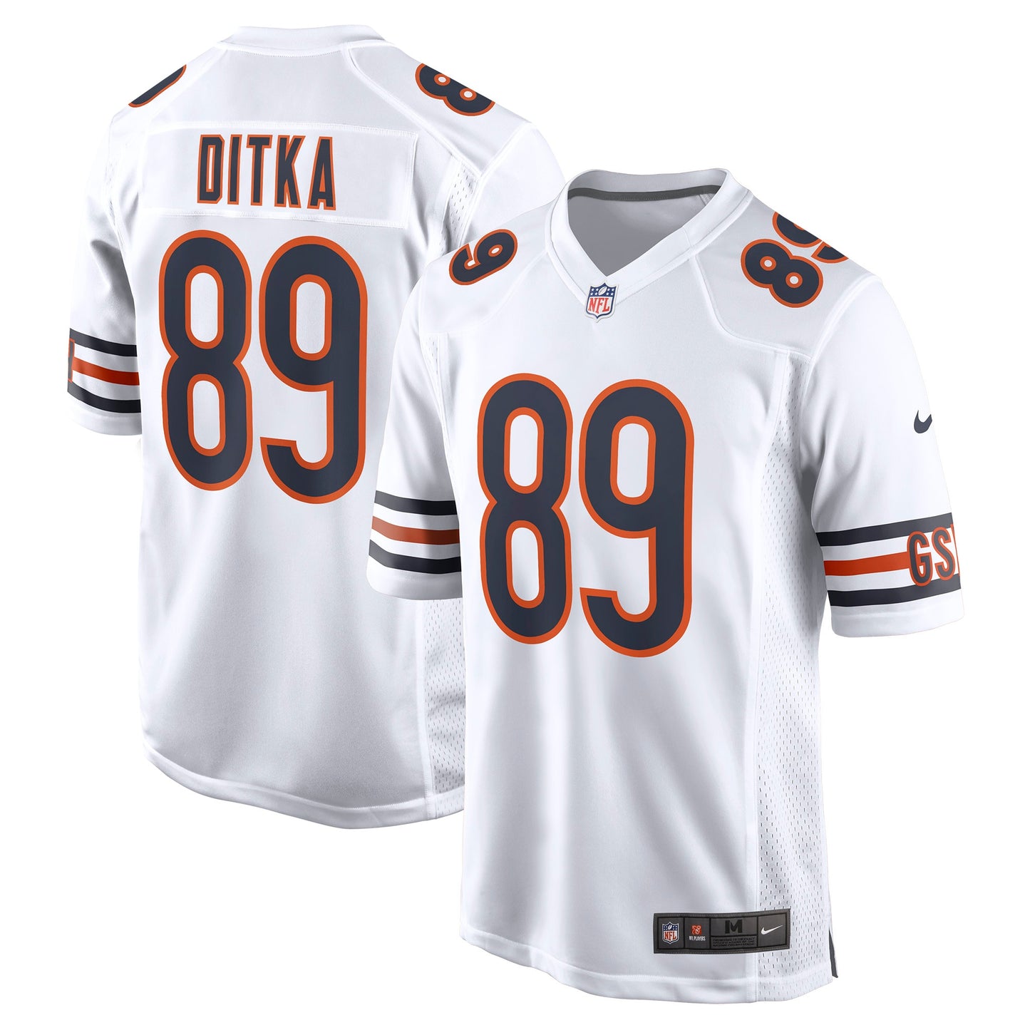 Mike Ditka Chicago Bears Nike Retired Player Game Jersey - White