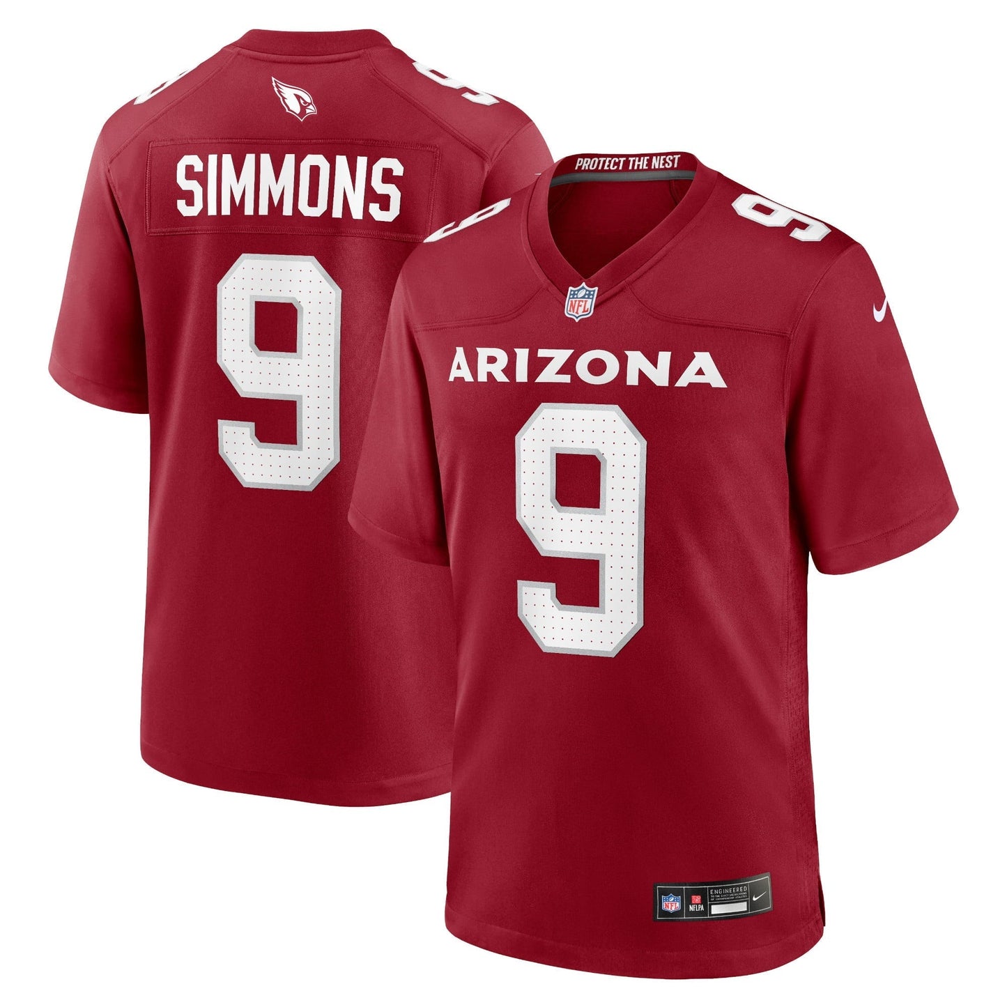Men's Nike Isaiah Simmons Cardinal Arizona Cardinals Game Player Jersey