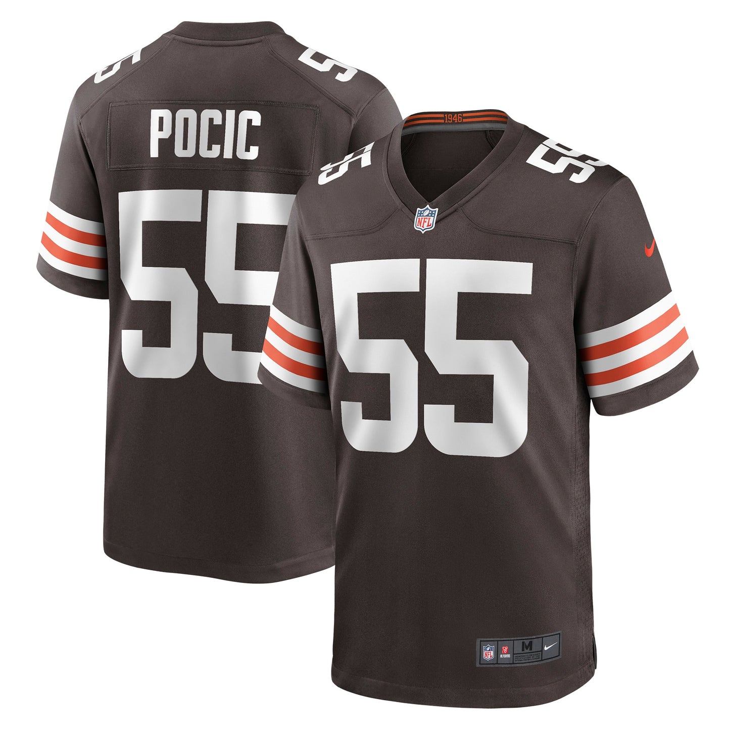 Ethan Pocic Cleveland Browns Nike Game Jersey - Brown