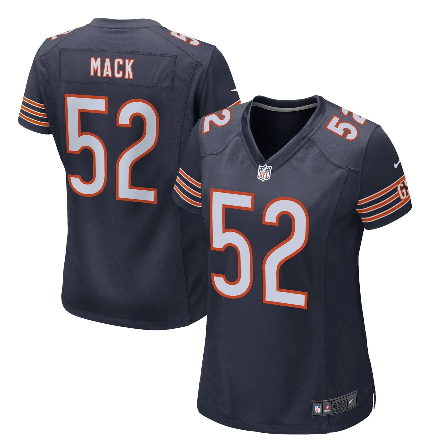 Women's Nike Khalil Mack Navy Chicago Bears Game Player Jersey